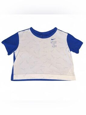 Nike Blue & White Logo Crewneck Shirt